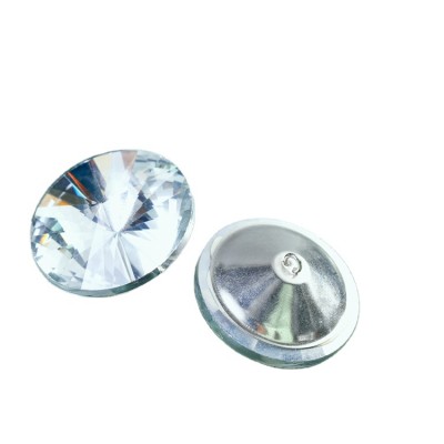 Add To Compareshare Round Shank Upholstery Sofa Glass Crystal Button For Furniture Decoration